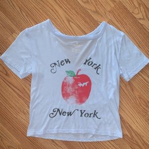 V neck choker t-shirt